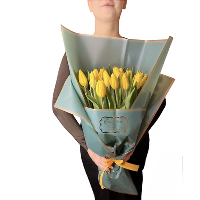'Yellow Baby' sárga tulipán csokor