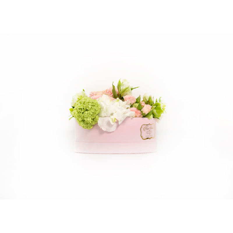 'Bohemian Romance' Virág box Vegyes virágokból